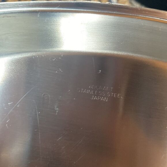 Set of 2 Adcraft Stainless Steel Oblong Trays Made in Japan MCM - Picture 4 of 6